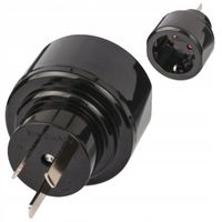 2X Przejściówka adapter podróżny wtyczka gniazdo sieciowy Chiny Brennenstuh