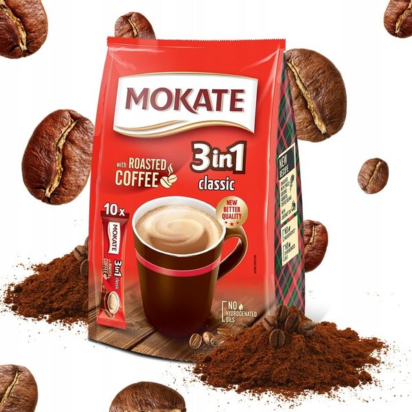 Napój Kawowy 3w1 Classic Mokate Mix Kawowy Instant 10 saszetek zdjęcie 13