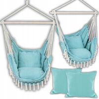 FOTEL WISZĄCY KRZESŁO BRAZYLIJSKIE HUŚTAWKA HAMAK OGRÓD TARAS BALKON BOHO