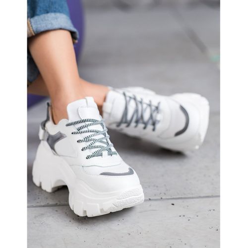 Białe Sneakersy Na Platformie r.40 na Arena.pl