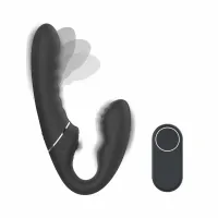 no-parts strapless strap-on tapping black - bezpaskowy system z funkcją