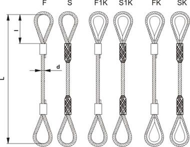 zawiesie linowe typu f 10mm 2mb - zw 10 2m na Arena.pl