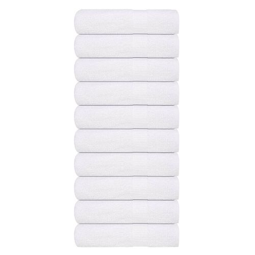 Ręczniki kąpielowe, 10 szt., białe, 70x140 cm, bawełna 100% na Arena.pl
