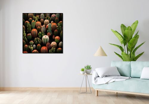 Plakat 90x90cm Ogród Kaktusów na Arena.pl