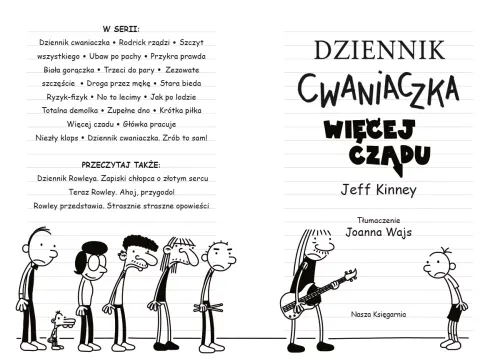 Ilustrowana książka dla dzieci Dziennik cwaniaczka Tom 17 Więcej czadu 2025 na Arena.pl