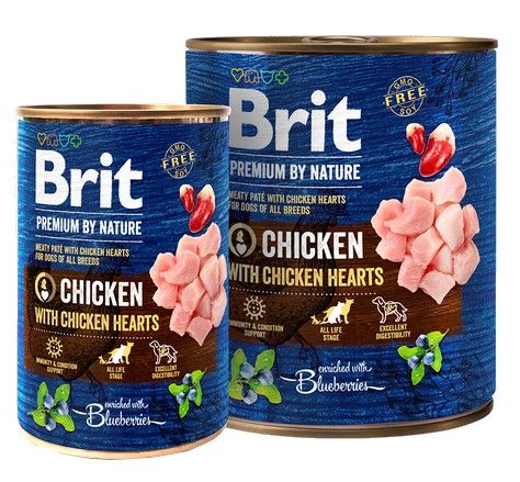 Brit Premium By Nature Chicken & Hearts puszka 400g na Arena.pl