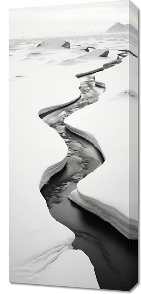 Obraz 40x90cm Szczeliny Mrozu zdjęcie 1