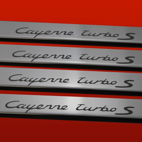 Listwa progowa PORSCHE CAYENNE 957 TURBO S Stal nierdzewna 304 połysk 4szt na Arena.pl