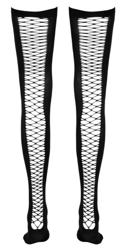cottelli legwear pończochy czarne z siateczką z tyłu s/m na Arena.pl
