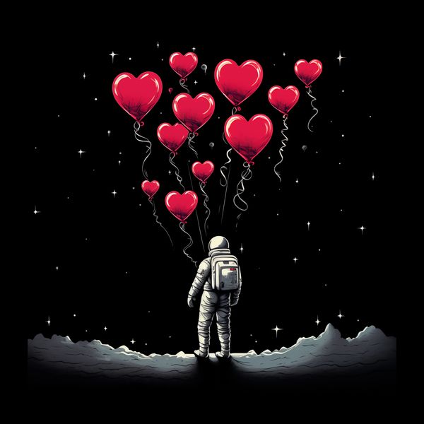 Plakat 20x20cm Astronauta Własnych Celi zdjęcie 2