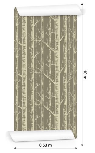 Tapeta Drzewa w Stylu Vintage na Arena.pl