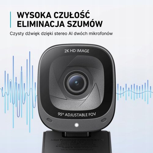Kamera Internetowa Anker PowerConf C200 2K HD Webcam Do Laptopa na Arena.pl