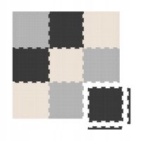 Mata EDUKACYJNA PIANKA EVA TULANO 119x119cmx1cm PUZZLE DUŻA WODOODPORNA 0+