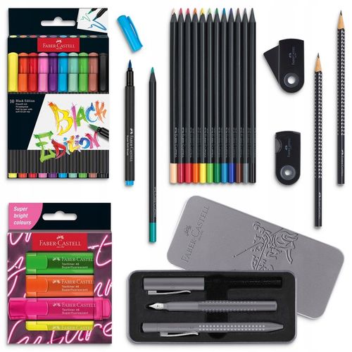 Wyprawka szkolna Faber-Castell Black Edition zestaw dla kl 6-8 i liceum na Arena.pl