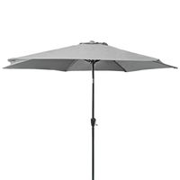 Parasol ogrodowy BOSTON 270 cm jasnoszary z korbką regulowany