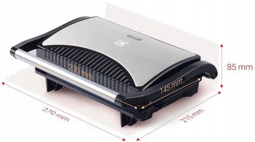 OPIEKACZ 700W TOSTER GRILL ELEKTRYCZNY Czerwony do KANAPEK PANINI na Arena.pl