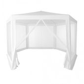 NAMIOT PAVILON MULTIGARDEN METALOWY WODOODPORNY 6 ŚCIAN MOSKITIERA