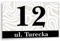 Tabliczka Tablica ADRESOWA ALUMINIOWA Numer domu cyfry ulica 20x15