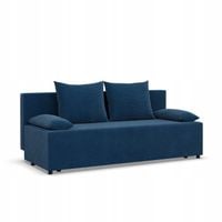 KANAPA FERMO NIEBIESKA GRANATOWA Rozkładana Funkcja Spania WYGODNA SZTRUKS