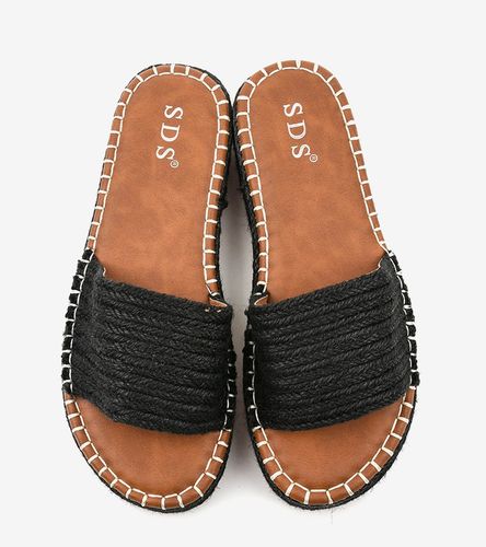 Czarne klapki espadryle 7970-PL 38 na Arena.pl