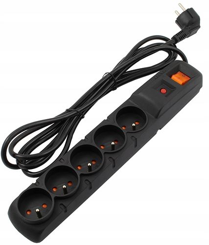 ACAR F5 listwa przeciwprzepięciowa 5 gniazd 1,5m na Arena.pl