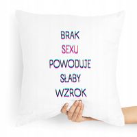 Poduszka Zabawny Prezent Powoduje Słaby Wzrok Z Nadrukiem Ze Zdjęciem