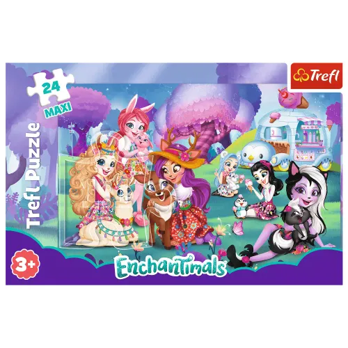 Puzzle maxi 24 elementy. Enchantimals. Wesoły dzień na Arena.pl