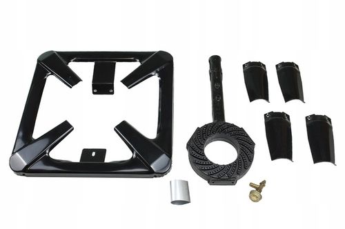 ŻELIWNY TABORET GAZOWY PALNIK 40x40cm ZESTAW REDUKTOR WĄŻ SOLIDNY WYTRZYMA na Arena.pl