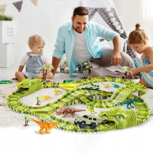 Tor Wyścigowy Dinozaur Dino Park 271 el. XXL 360cm na Arena.pl