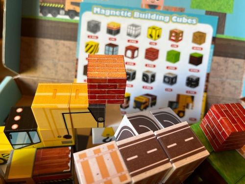 KLOCKI MAGNETYCZNE 3D KLOCKI SZEŚCIANY DLA DZIECI Z 4 KLOCKI LED - 2x138szt na Arena.pl