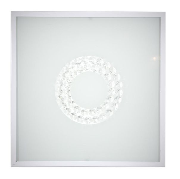 Lux plafon 29x29 16W LED 4000K biały mały ring zdjęcie 1