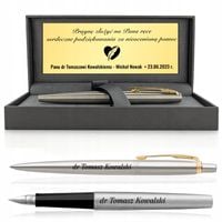 Zestaw Pióro i długopis PARKER z grawerem dla PROMOTORA WYKŁADOWCY