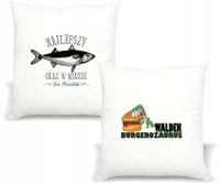 Poduszka z imieniem napis PREZENT BURGEROZAURUS