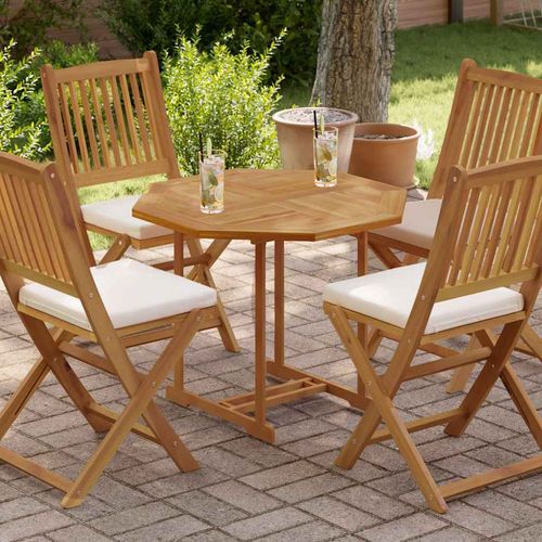 Blat do stolika, 80x80x2,5 cm, ośmiokątny, lite drewno tekowe na Arena.pl