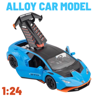 METALOWY MODEL SAMOCHODU Lamborghini Huracán STO 1:24 DŹWIĘK NAPĘD PREZENT