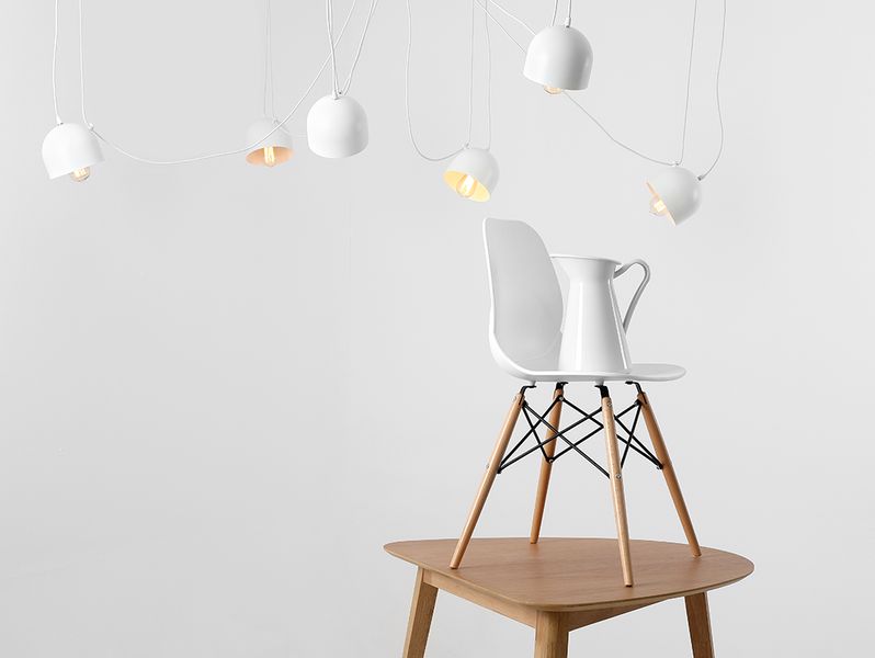 Lampa wisząca POPO 6 – biały zdjęcie 2
