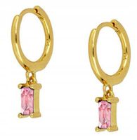 KOLCZYKI MIEDZIANE MODNE KLASYCZNE K07 ZŁOTE RÓŻ