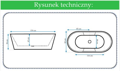 Wanna wolnostojąca Silvano na Arena.pl