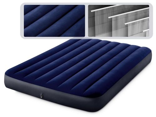 Materac Dmuchany Dwuosobowy Welurowy Łóżko Intex z Pompką MODEL 2024 na Arena.pl