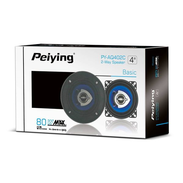 Głośniki samochodowe 10cm 2 drożne Peiying zdjęcie 14