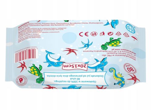 CHUSTECZKI NAWILŻANE DLA DZIECI I NIEMOWLĄT AŻ 99,8% WODY TESTEO 800 sztuk na Arena.pl