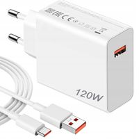 SZYBKA ŁADOWARKA 120 W I KABEL DO XIAOMI/REDMI
