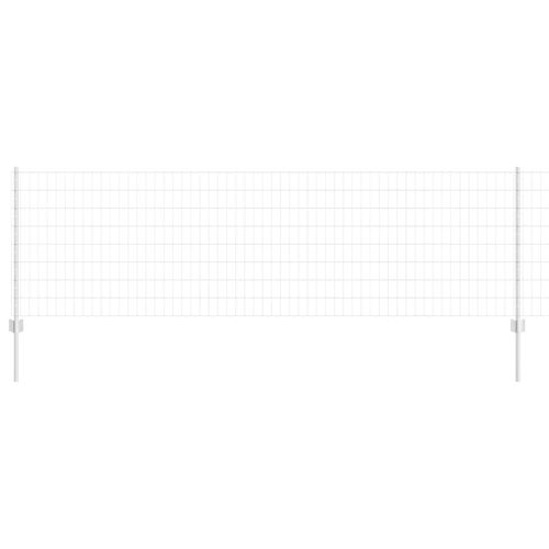 Ogrodzenie z słupkami Srebrny 0.8 x 25 m Stal na Arena.pl