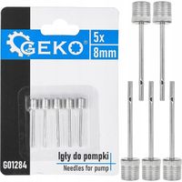 Igły do pompki 8 mm GEKO zestaw 5 szt. do piłek i akcesoriów