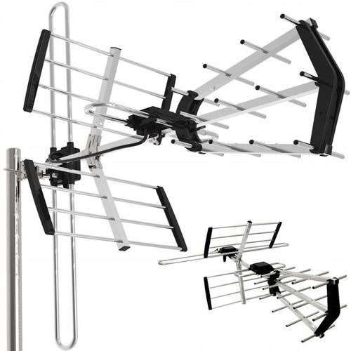 ANTENA Kierunkowa do TV Naziemnej DVBT2 COMBO 4K MUX8 VHF UHF Filtr na Arena.pl