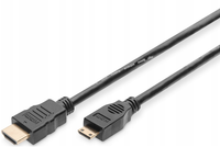 kabel połączeniowy mini hdmi highspeed 1.3 gold typ hdmi a/hdmi c