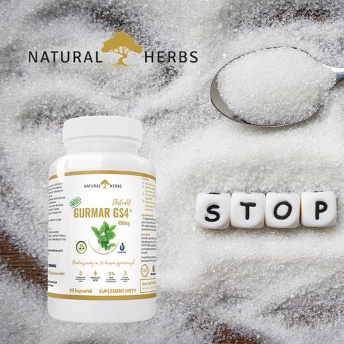 Gurmar GS4 75% kwasów gymnemowych Apetyt Cukier 90 na Arena.pl
