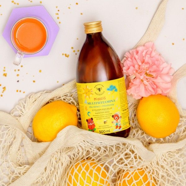 Multiwitamina dla dzieci i młodzieży z pyłkiem pszczelim Miodziś zdjęcie 7