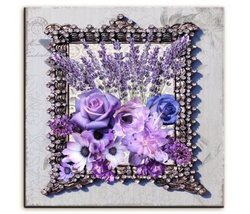 Obraz 40x40cm VIOLET LAVENDER grafika na Arena.pl