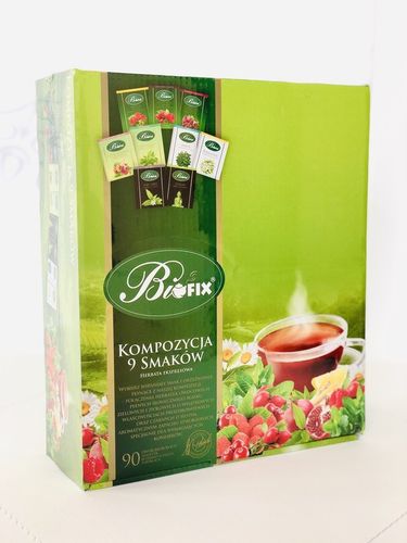 Zestaw herbat w kopertach Bifix 9 smaków 450szt 2g na Arena.pl